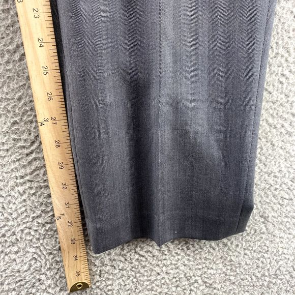 Vintage Ralph Lauren Dress Pants Adult 38x34 Grey Classic 100% WOOL Trouser Mens - Picture 4 of 11